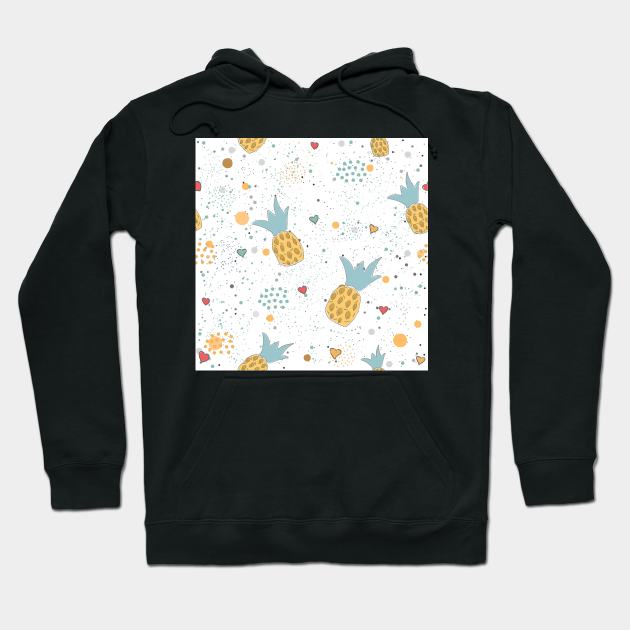 Pineapple Pattern Hoodie by Countryside